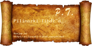 Pilinszki Tibád névjegykártya